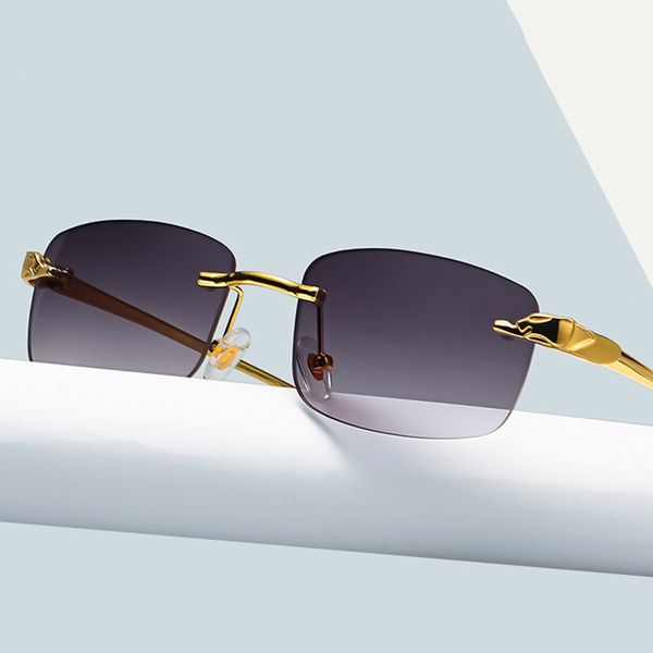 fashion sunglasses for women vintage rimless lpopular travel driving metal small sun glasses uv400, White;black
fashion sunglasses for women vintage rimless lpopular travel driving metal small sun glasses uv400, White;black