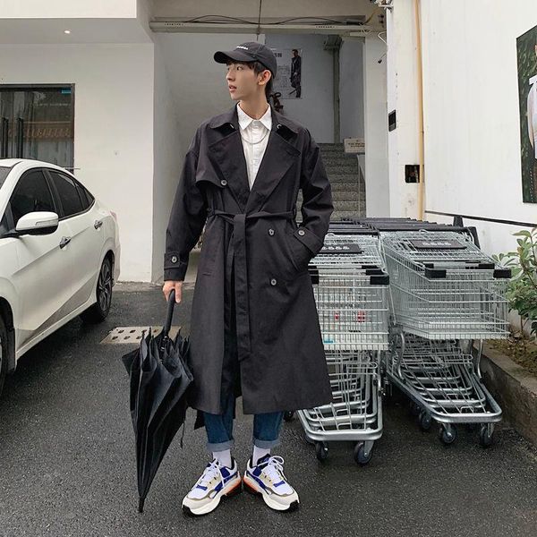 men's trench coats 2021 oversize solid color windbreaker korean style harajuku fashion long male woolen autumn clothing, Tan;black
men's trench coats 2021 oversize solid color windbreaker korean style harajuku fashion long male woolen autumn clothing, Tan;black