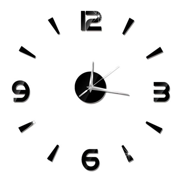 wall clocks 3d home decor quartz diy clock horloge watch living room fashion acrylic mirror stickers black
wall clocks 3d home decor quartz diy clock horloge watch living room fashion acrylic mirror stickers black