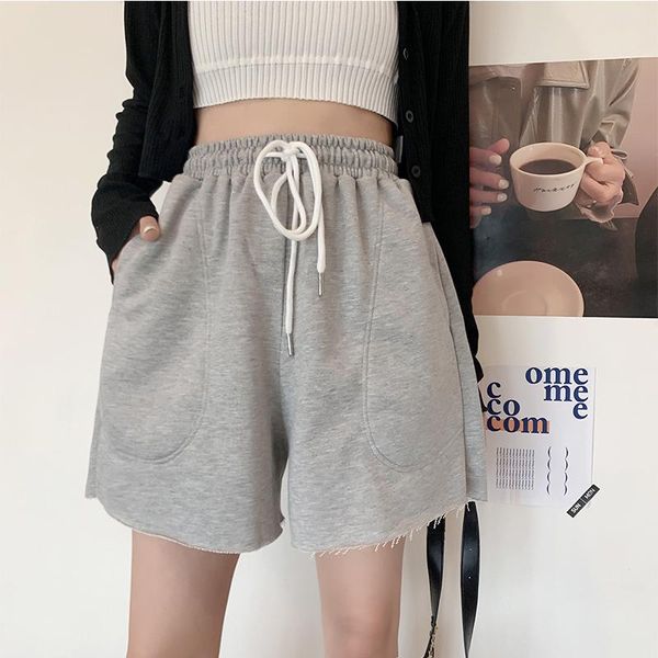women's shorts fitaylor summer women loose elastic waist solid color orange grey sports casual drawstring high wide leg, White;black
women's shorts fitaylor summer women loose elastic waist solid color orange grey sports casual drawstring high wide leg, White;black
