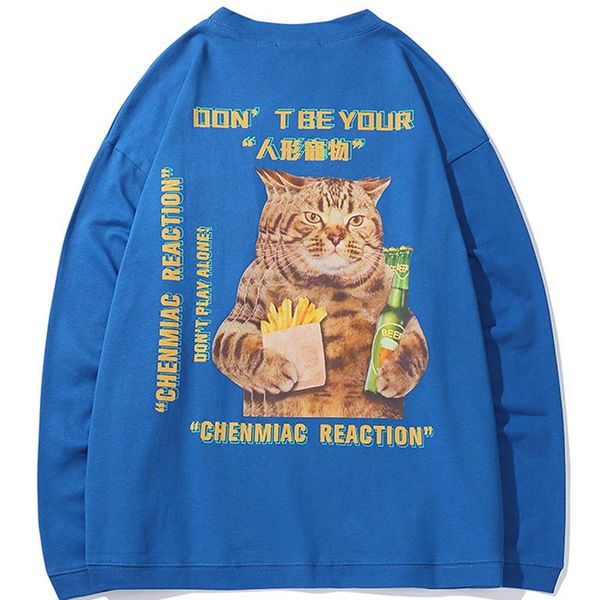 men's hoodies & sweatshirts men chest pocket decoration sweatshirt couple solid funny cat print pullover male harajuku oversized base s, Black
men's hoodies & sweatshirts men chest pocket decoration sweatshirt couple solid funny cat print pullover male harajuku oversized base s, Black
