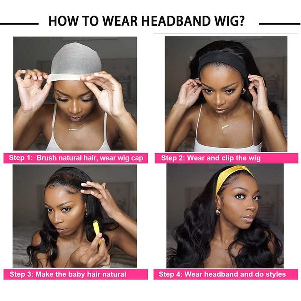 body wave headband wig synthetic headband for women glueless non lace frontal for daily wear 16 - 28 inchfactory direct, Black
body wave headband wig synthetic headband for women glueless non lace frontal for daily wear 16 - 28 inchfactory direct, Black