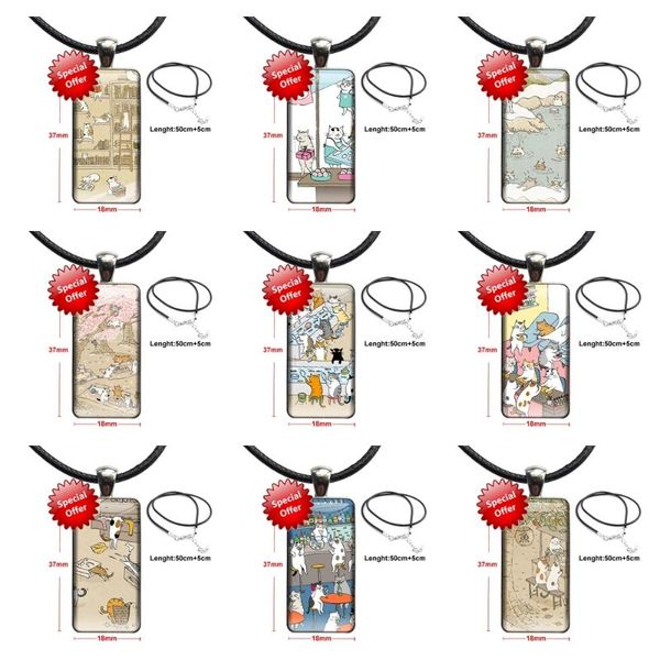 pendant necklaces japanese cat drink for women girls handmade vintage jewelry steel plated with glass cabochon choker long rectangle, Silver
pendant necklaces japanese cat drink for women girls handmade vintage jewelry steel plated with glass cabochon choker long rectangle, Silver