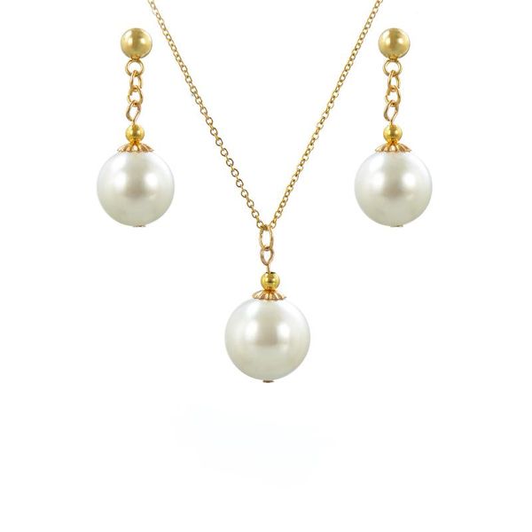 chains 14mm shell pearl pendant chain necklace & 12mm hanging earrings jewelry set for women,girls, Silver
chains 14mm shell pearl pendant chain necklace & 12mm hanging earrings jewelry set for women,girls, Silver