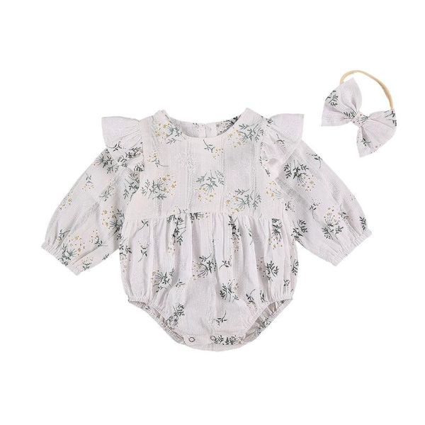 0-24m 2021 spring outfits infant baby girls boys flying long sleeve ruffles flowers print jumpsuits romper with cute headband rompers, Blue
0-24m 2021 spring outfits infant baby girls boys flying long sleeve ruffles flowers print jumpsuits romper with cute headband rompers, Blue