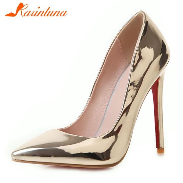 dress shoes karin ladies shallow high heel pumps party wedding fashion pointed toe women brand metallic woman, Black
dress shoes karin ladies shallow high heel pumps party wedding fashion pointed toe women brand metallic woman, Black