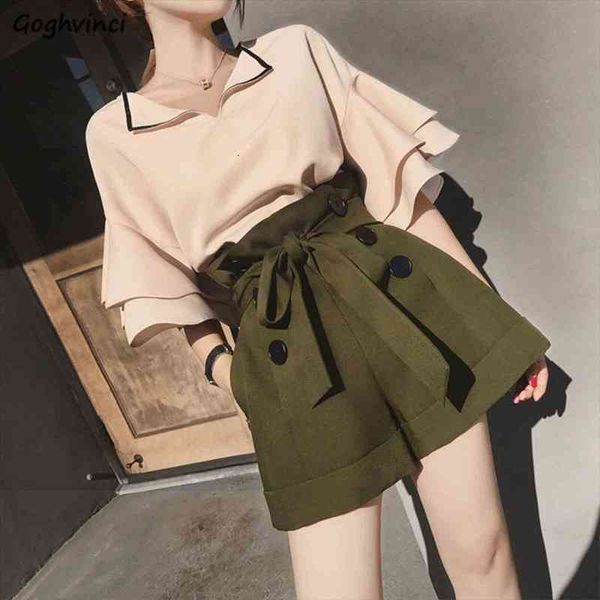 sets two pieces chiffon women tracksuits v neck flare sleeve lace up buttons high waist casual elegant office ladies stylish, Gray
sets two pieces chiffon women tracksuits v neck flare sleeve lace up buttons high waist casual elegant office ladies stylish, Gray