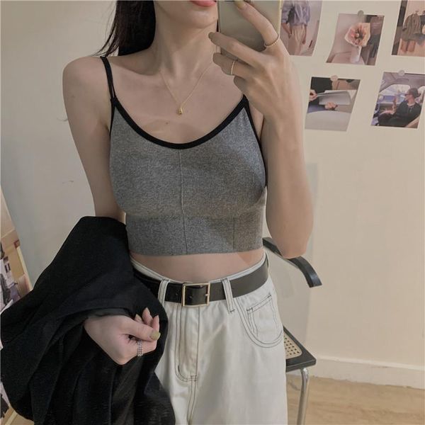 women's tanks & camis women summer crop fashion sport girls selveess tank, White
women's tanks & camis women summer crop fashion sport girls selveess tank, White