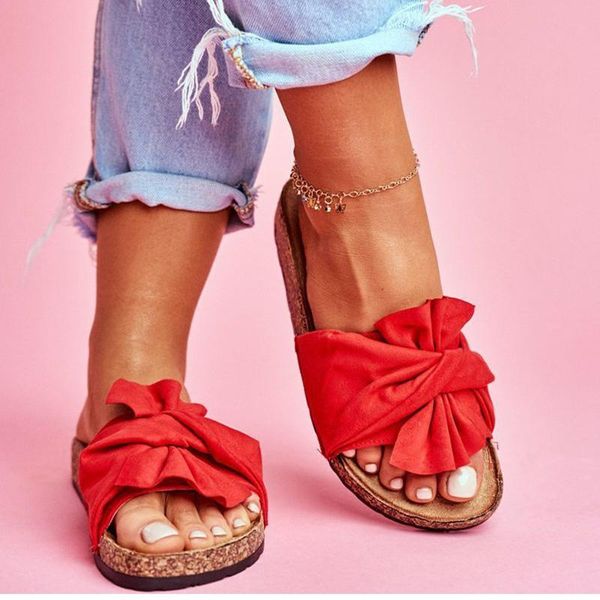 women summer bow-knot slippers ladies open toe slides female casual flat women's beach comfortable footwear plus size, Black
women summer bow-knot slippers ladies open toe slides female casual flat women's beach comfortable footwear plus size, Black