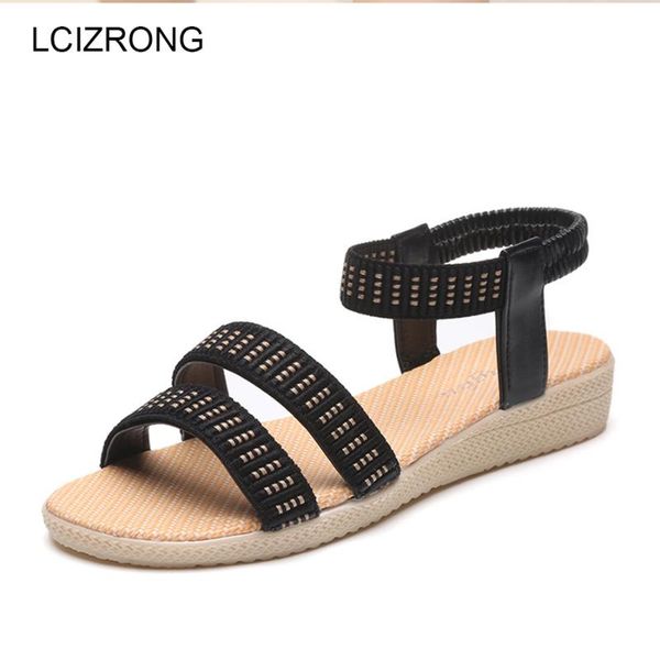 women sandals 5 colors fashion beach bandage womens gladiator summer platform non-slip open toe shoes, Black
women sandals 5 colors fashion beach bandage womens gladiator summer platform non-slip open toe shoes, Black