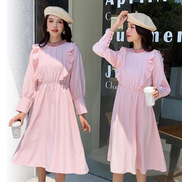 maternity dresses 8306# clothes spring autumn cotton long sleeve loose striped dress for pregnant women mom, White
maternity dresses 8306# clothes spring autumn cotton long sleeve loose striped dress for pregnant women mom, White