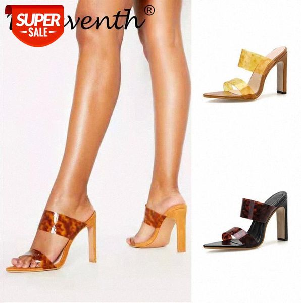 deleventh women's shoes european and american style pvc pointed square heel simple open-toed slippers #hg7e, Black
deleventh women's shoes european and american style pvc pointed square heel simple open-toed slippers #hg7e, Black