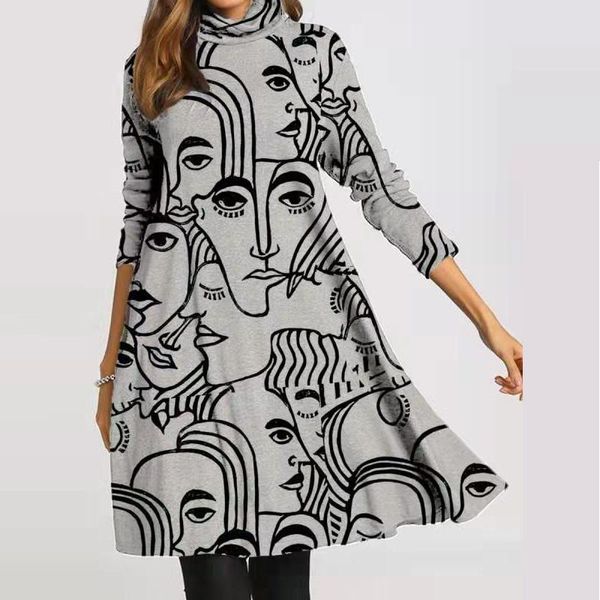 casual dresses autumn winter women's warm pile collar loose dress vintage printed ladies long sleeve party causal female a line 3xl, Black;gray
casual dresses autumn winter women's warm pile collar loose dress vintage printed ladies long sleeve party causal female a line 3xl, Black;gray