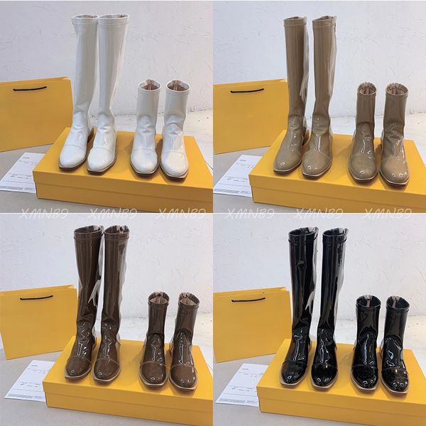 luxury designer womens boots 2021 autumn and winter classic fashion patent leather high elastic knight boot ff082508, Black
luxury designer womens boots 2021 autumn and winter classic fashion patent leather high elastic knight boot ff082508, Black