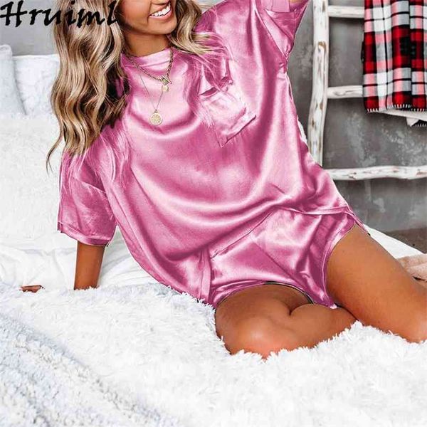 women clothing elastic waist fashion summer clothes for round neck short sleeve home service two-piece suit 210513, White
women clothing elastic waist fashion summer clothes for round neck short sleeve home service two-piece suit 210513, White