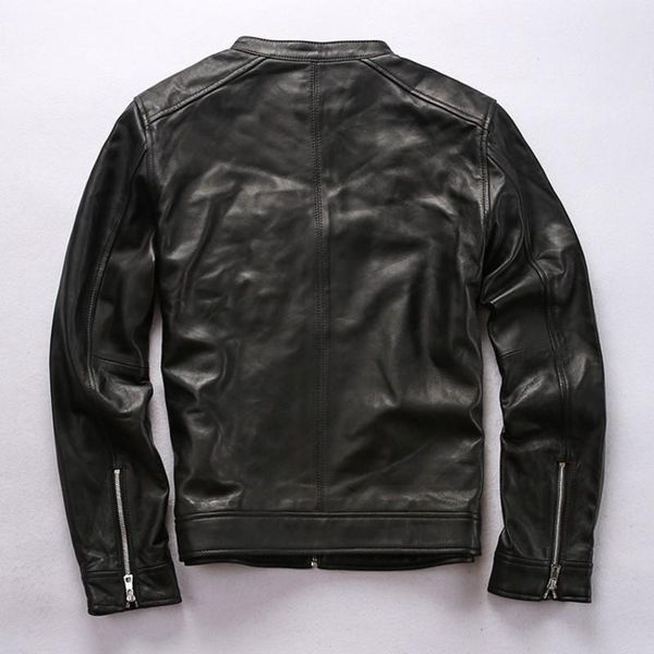 biker stand collar 100% genuine leather jacket brand zipper black outerwear business sheepskin short coat plus size men's & faux
biker stand collar 100% genuine leather jacket brand zipper black outerwear business sheepskin short coat plus size men's & faux
