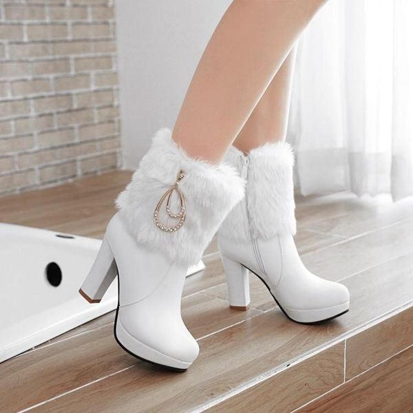 boots oversized women shoes ankle for ladies woman winter side zipper with wool drill, Black
boots oversized women shoes ankle for ladies woman winter side zipper with wool drill, Black