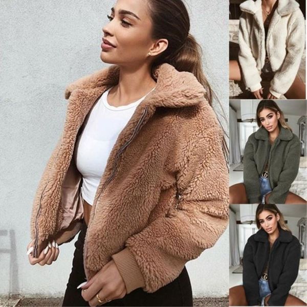 women's jackets lamb wool female jacket elegant solid color autumn and winter fitted ladies, Black;brown
women's jackets lamb wool female jacket elegant solid color autumn and winter fitted ladies, Black;brown