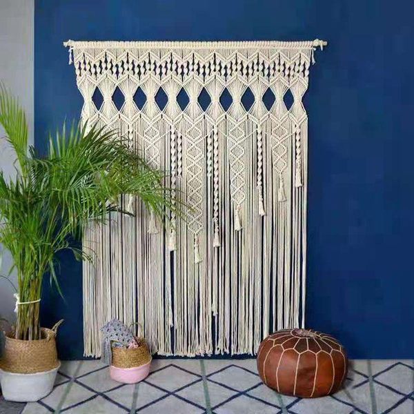 curtain & drapes boho hollow hand-knitted curtains for farmhouse cafe el tapestry macrame cotton woven wedding background decoration
curtain & drapes boho hollow hand-knitted curtains for farmhouse cafe el tapestry macrame cotton woven wedding background decoration