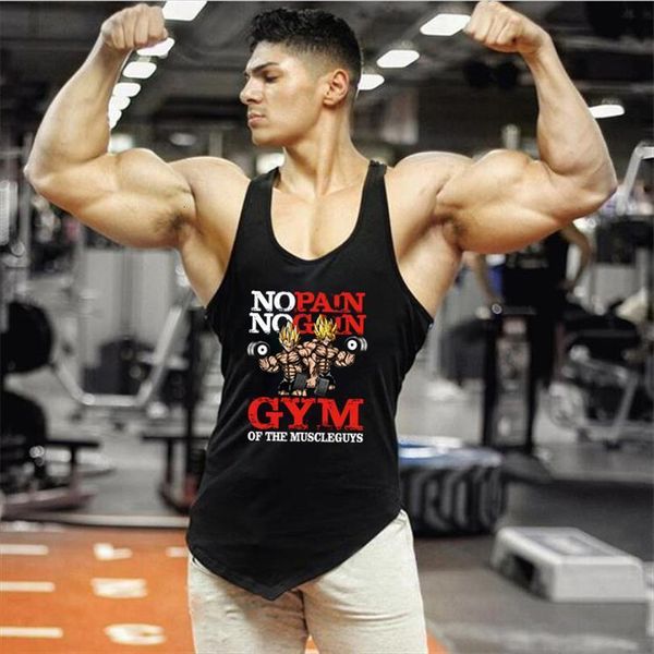 mens tank summer cotton gym bodybuilding fitness sleeveless male sport vest muscle clothes, White;black
mens tank summer cotton gym bodybuilding fitness sleeveless male sport vest muscle clothes, White;black