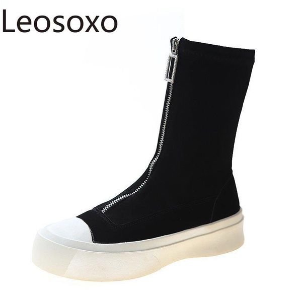 boots autumn women's ankle boot fashion versatile thick platform elastic lady's casual shoe black
boots autumn women's ankle boot fashion versatile thick platform elastic lady's casual shoe black