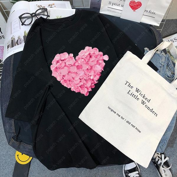 korean summer pink heart men t shirt flower print and women cotton casual funny loose short sleeve retro sweet lady, White;black
korean summer pink heart men t shirt flower print and women cotton casual funny loose short sleeve retro sweet lady, White;black