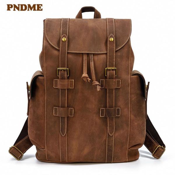 backpack retro designer men's large-capacity casual genuine leather outdoor travel 15-inch lapbagpack
backpack retro designer men's large-capacity casual genuine leather outdoor travel 15-inch lapbagpack
