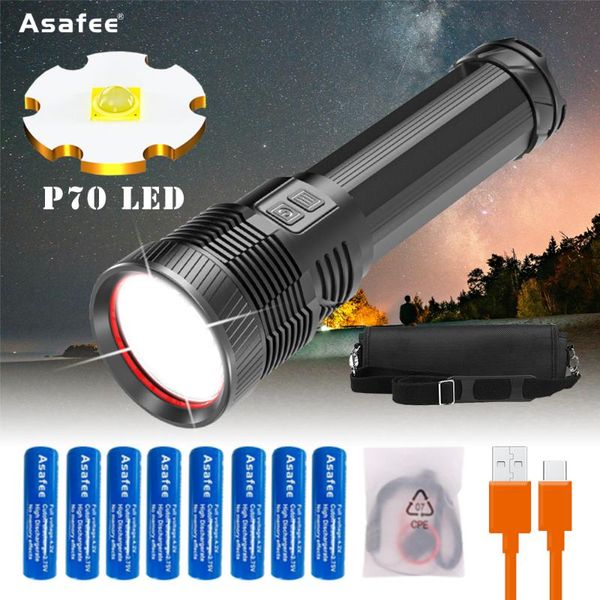 super brightest xhp70 powerful led 5000lm torch use usb rechargeable light ipx5 waterproof lamp for outdoor camping flashlights t torches 
super brightest xhp70 powerful led 5000lm torch use usb rechargeable light ipx5 waterproof lamp for outdoor camping flashlights t torches