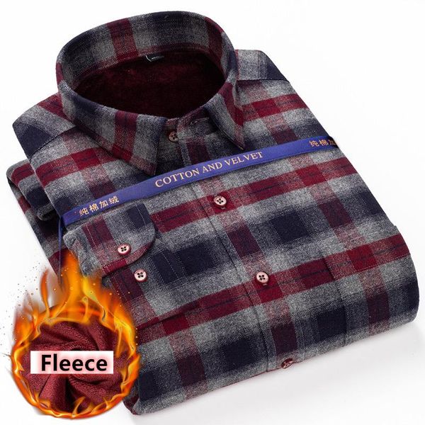 men's casual shirts shan bao 5xl 6xl xl 8xl plus size winter 100% cotton plaid shirt fleece thick warm business fit, White;black
men's casual shirts shan bao 5xl 6xl xl 8xl plus size winter 100% cotton plaid shirt fleece thick warm business fit, White;black