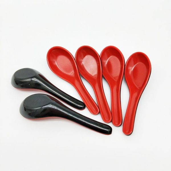 spoons 10pcs melamine red and black imitation porcelain soup spoon tableware for home restaurant
spoons 10pcs melamine red and black imitation porcelain soup spoon tableware for home restaurant