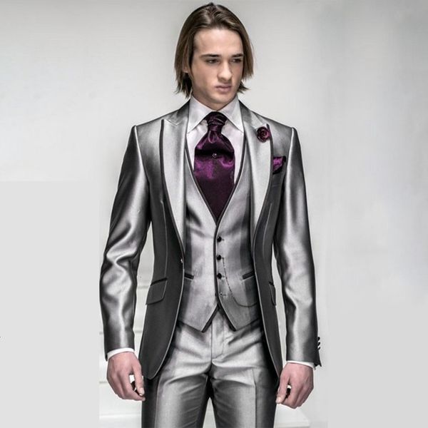 men's suits & blazers custom made to measure tailored bespoke suit,one button silver with black trim tuxedos peak lapel (jacket+pants+v, White;black
men's suits & blazers custom made to measure tailored bespoke suit,one button silver with black trim tuxedos peak lapel (jacket+pants+v, White;black