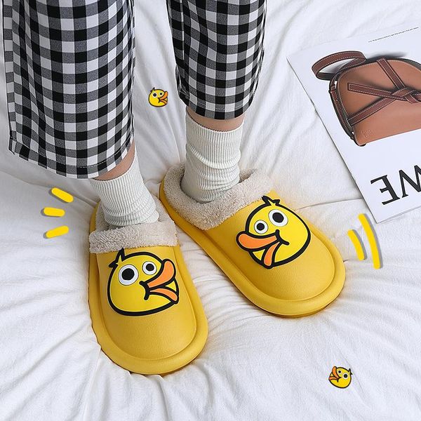 slippers women winter cartoon duck shoes couple slides plush home ladies indoor house warm fur sandals men, Black
slippers women winter cartoon duck shoes couple slides plush home ladies indoor house warm fur sandals men, Black