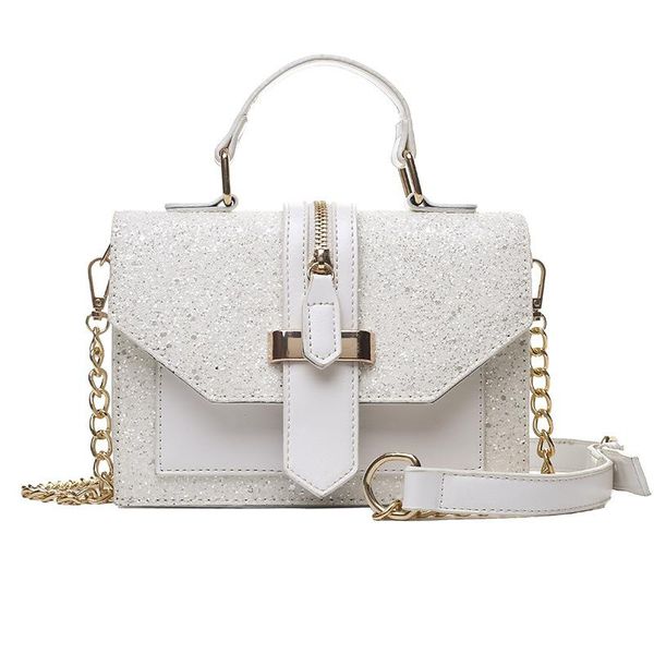 evening bags 2021 pu leather shoulder bag sequins belt zipper buckle design half chain strap fashion simple style handbag
evening bags 2021 pu leather shoulder bag sequins belt zipper buckle design half chain strap fashion simple style handbag