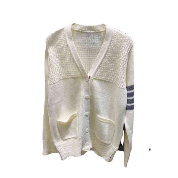 wool knitted cardigan women's autumn and winter 21 college style tb stripe loose sweater check stitching coat fashion, Black
wool knitted cardigan women's autumn and winter 21 college style tb stripe loose sweater check stitching coat fashion, Black