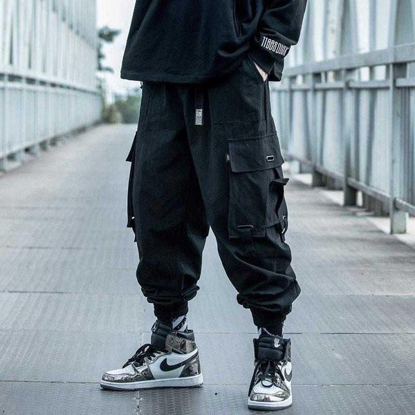 men's pants men cargo black ribbons block multi-pocket harem joggers harajuku sweatpant hip hop casual tide male trousers
men's pants men cargo black ribbons block multi-pocket harem joggers harajuku sweatpant hip hop casual tide male trousers