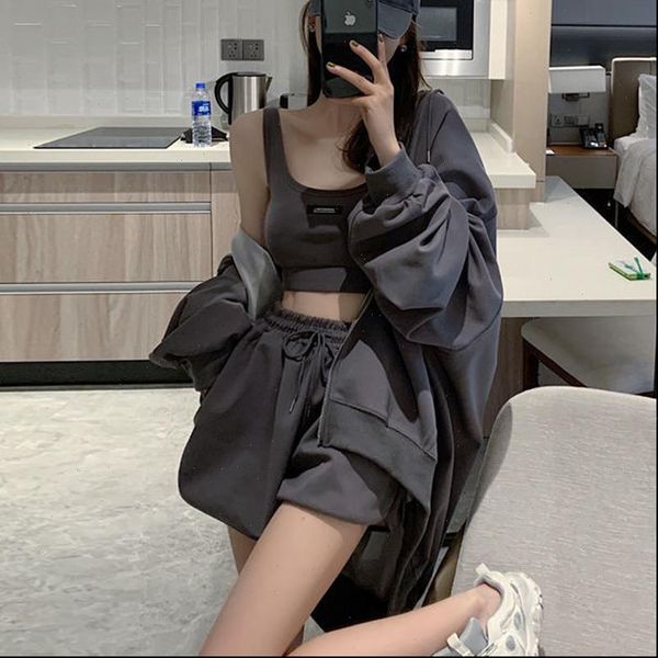joggers set plus size women tracksuits tracksuit spring sport clothing shorts and camisole hoodies 3 piece suit gray sweatshirt
joggers set plus size women tracksuits tracksuit spring sport clothing shorts and camisole hoodies 3 piece suit gray sweatshirt