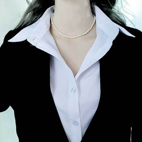 design jewelry 2021 new millet pearl necklace women's fashion net red ins neck 14k gold wrapped advanced sense clavicle chain french st, Black
design jewelry 2021 new millet pearl necklace women's fashion net red ins neck 14k gold wrapped advanced sense clavicle chain french st, Black