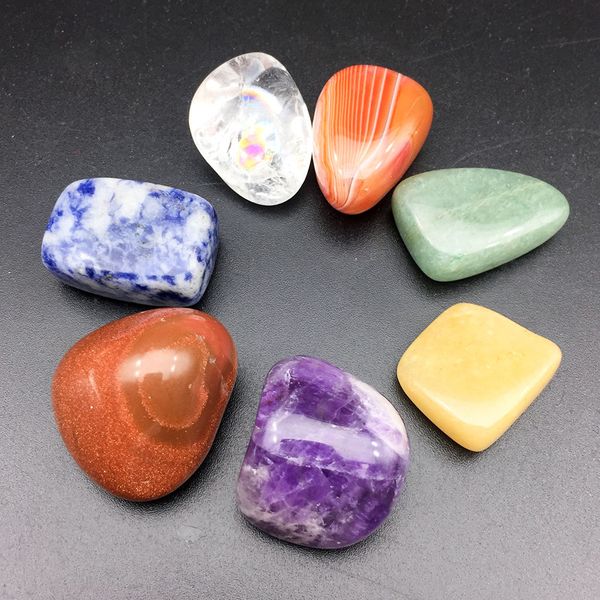 7pcs chakra stone set irregular reiki healing crystal seven chakras energy balancing natural stones beads decoration jewelry, Black
7pcs chakra stone set irregular reiki healing crystal seven chakras energy balancing natural stones beads decoration jewelry, Black