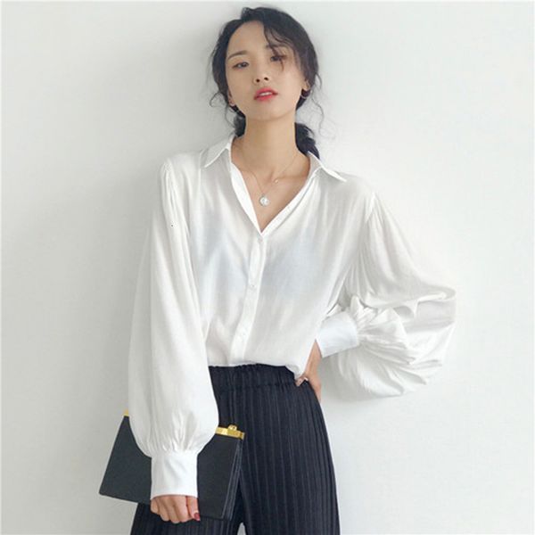 women's blouses & shirts spring summer korea fashion women loose lantern sleeve white shirts silk quality turn-down collar casual
women's blouses & shirts spring summer korea fashion women loose lantern sleeve white shirts silk quality turn-down collar casual
