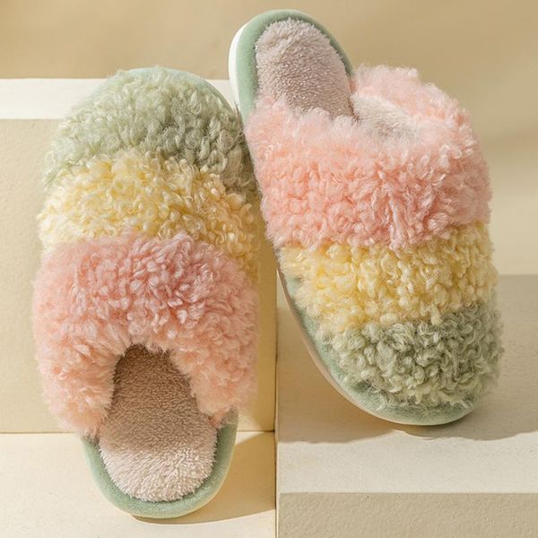 slippers winter indoor fashion candy colors fluffy women men anti-slip home couple silent cotton warm 2021, Black
slippers winter indoor fashion candy colors fluffy women men anti-slip home couple silent cotton warm 2021, Black