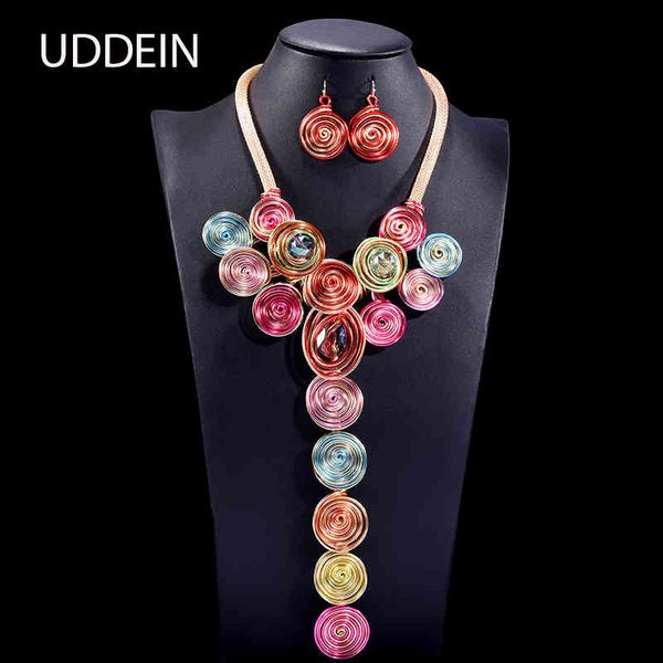 jewelry sets uddein handmad metal wind flowe rcolor necklace & pendant behomian vintage statement chokers nigerian wedding indian set, Black
jewelry sets uddein handmad metal wind flowe rcolor necklace & pendant behomian vintage statement chokers nigerian wedding indian set, Black