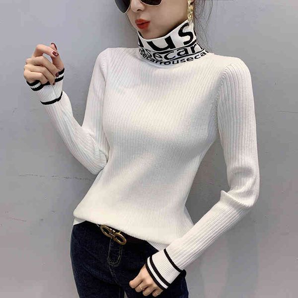#3836 basic women pullover long sleeve harajuku tight ladies slim sweater high neck thin knitwear spring, White;black
#3836 basic women pullover long sleeve harajuku tight ladies slim sweater high neck thin knitwear spring, White;black