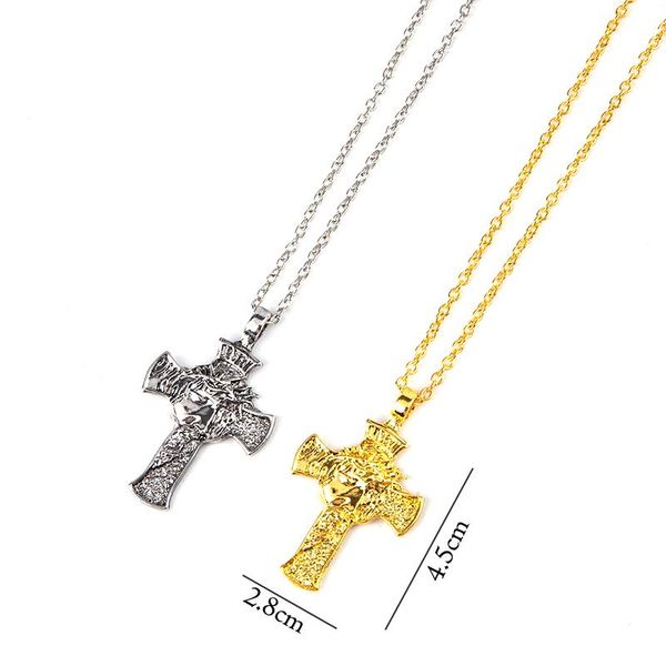 chains 1pc vintage jesus christ crucifix pendant necklace for men women religious thorns charms retro gothic jewelry gifts, Silver
chains 1pc vintage jesus christ crucifix pendant necklace for men women religious thorns charms retro gothic jewelry gifts, Silver