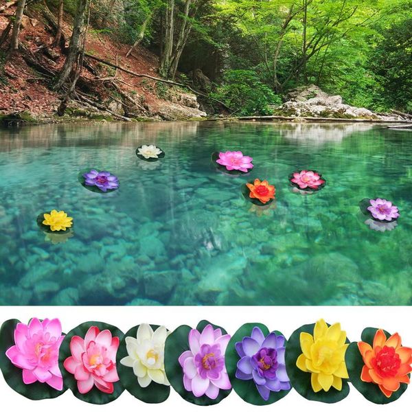 decorative flowers & wreaths multicolor artificial 7 pieces of floating flower plastic water lotus plant 10 cm pond rose
decorative flowers & wreaths multicolor artificial 7 pieces of floating flower plastic water lotus plant 10 cm pond rose