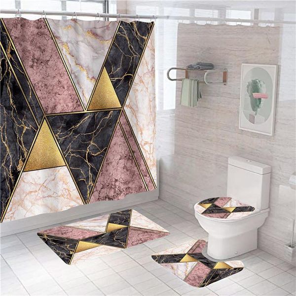 shower curtains geometric marble curtain bath mat set soft carpet anti-slip rug toilet lid cover bathroom modern home decor pink
shower curtains geometric marble curtain bath mat set soft carpet anti-slip rug toilet lid cover bathroom modern home decor pink