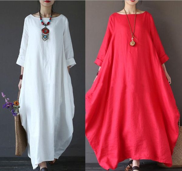 sell autumn women loose o-neck white long sleeve maxi robe new solid color dress, Black;gray
sell autumn women loose o-neck white long sleeve maxi robe new solid color dress, Black;gray