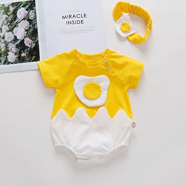 jumpsuits 2021 born baby girl clothes egg pattern bodysuits cotton boy fashion short sleevel with headband, Blue
jumpsuits 2021 born baby girl clothes egg pattern bodysuits cotton boy fashion short sleevel with headband, Blue
