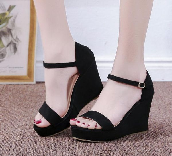 style ladies shoes platform sandals open toe high heels heel ankle strap canvas women dress, Black
style ladies shoes platform sandals open toe high heels heel ankle strap canvas women dress, Black