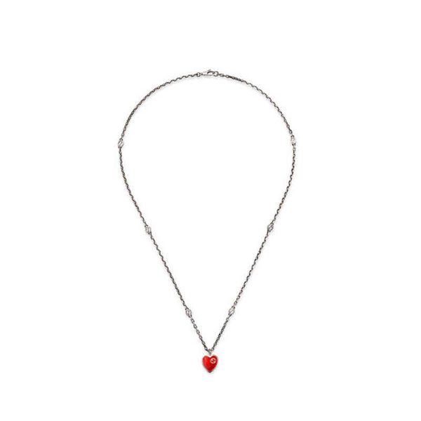 the jewel online interlocking enamel love necklace 925 silver red women's couple star webcast, Golden;silver
the jewel online interlocking enamel love necklace 925 silver red women's couple star webcast, Golden;silver