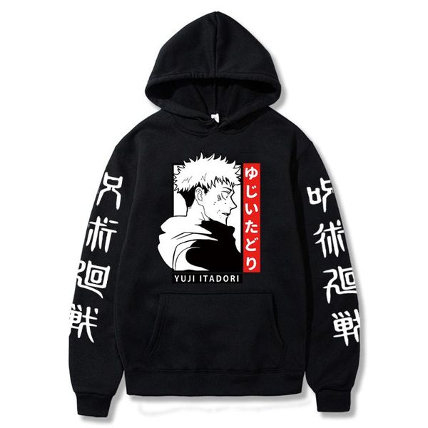 men's hoodies & sweatshirts japan anime jujutsu kaisen yuji itadori hooded sweatshirt men women fashion cartoon print long sleeve casua, Black
men's hoodies & sweatshirts japan anime jujutsu kaisen yuji itadori hooded sweatshirt men women fashion cartoon print long sleeve casua, Black